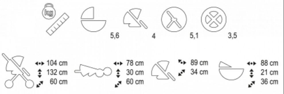 Cangaroo EGGO Prémium 3in1 multifunkciós babakocsi  Bézs
